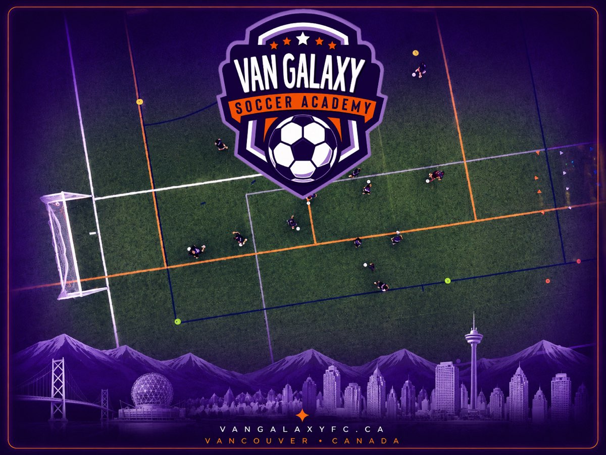 Aerial view of the training field and goal at dusk